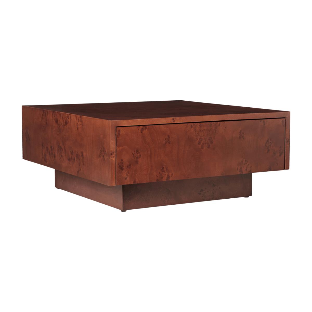 Ferm Living Burl storage coffee table 70x70 cm Dark stained burl – image 1