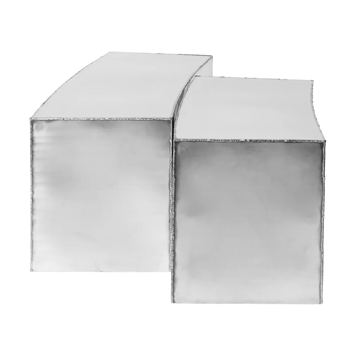 Ferm Living Ferra coffee table 2 pieces Stainless steel – image 2