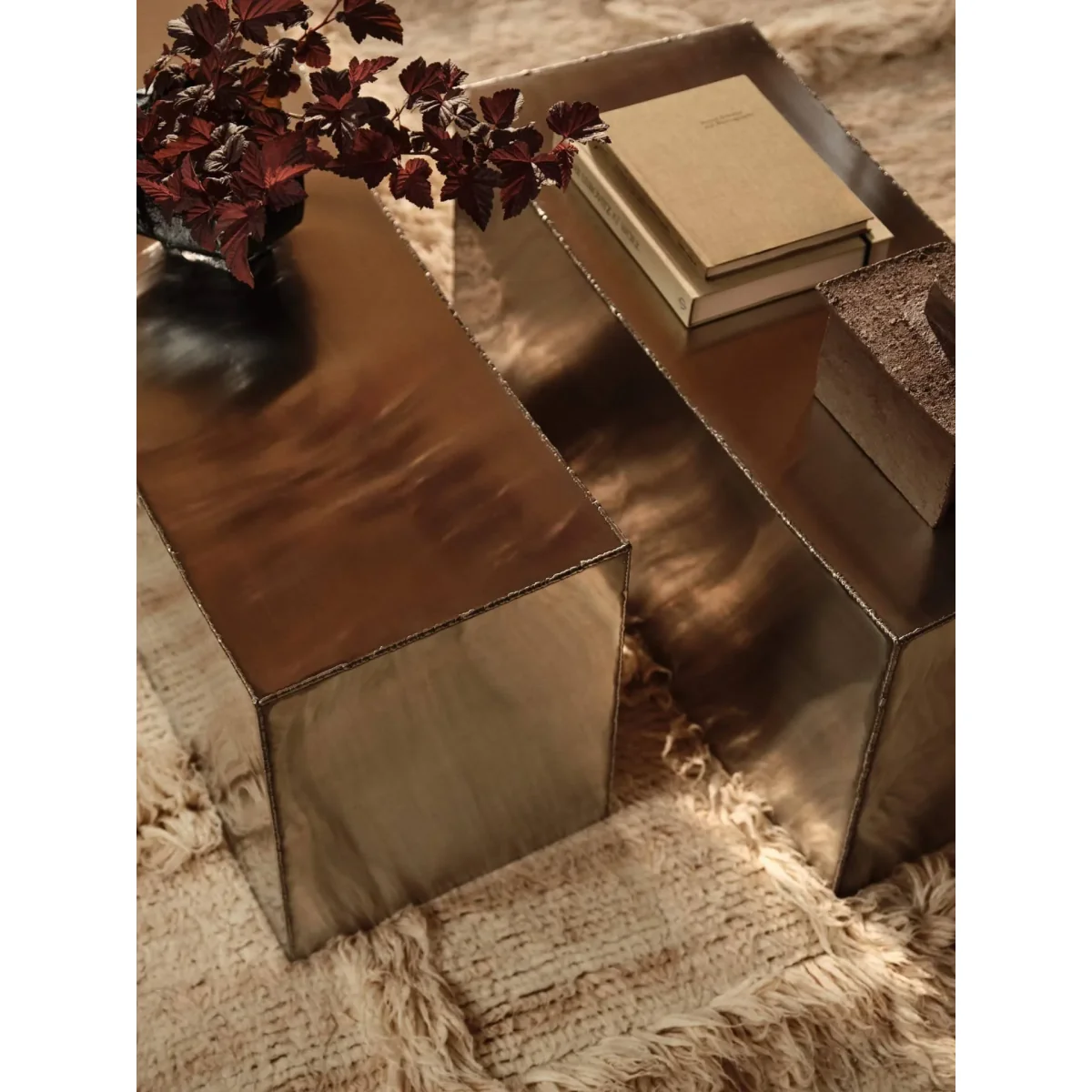 Ferm Living Ferra coffee table 2 pieces Stainless steel – image 4