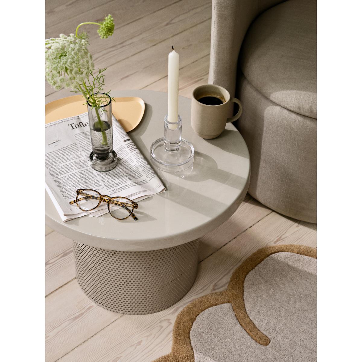 Broste Copenhagen Tulina table Ø50x36 cm Off white – image 2