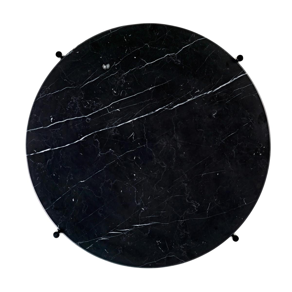 Gubi Ts sofa table black legs O 55 Cm Black marble – image 3