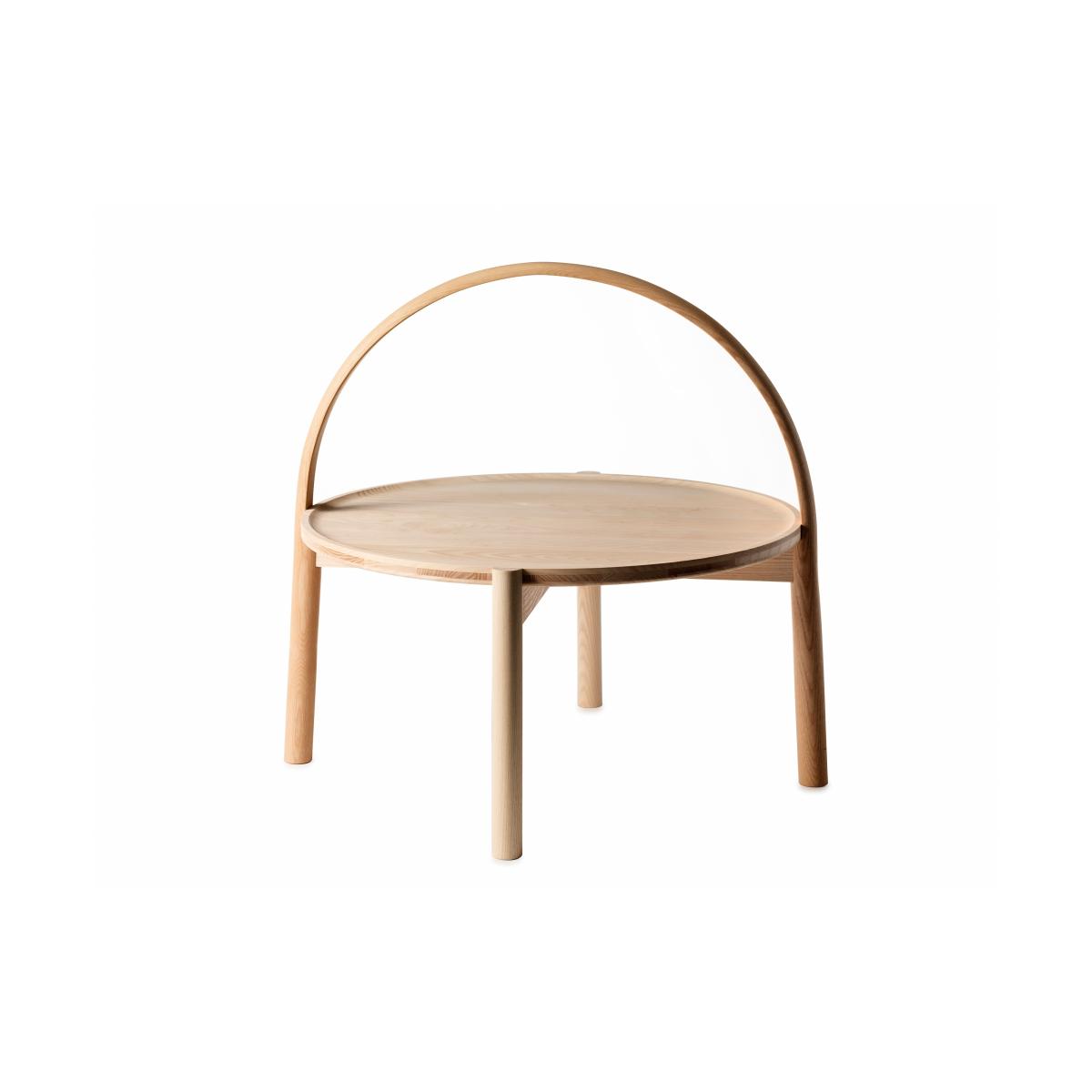 Gärsnäs Elna coffee table Ash-white-Ø60 cm with hanger – image 3