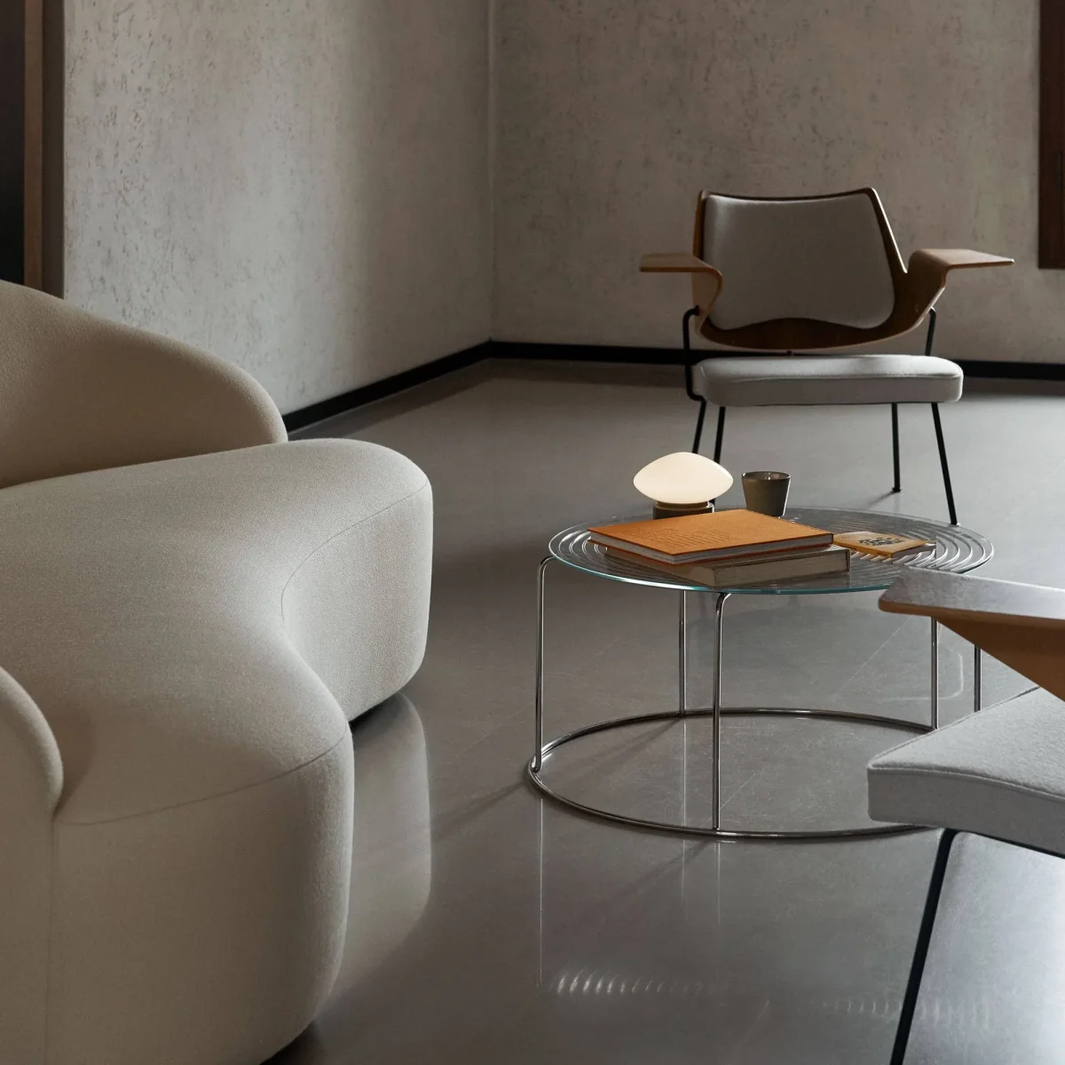 &Tradition WIre VP17 coffee table Stainless steel-glass Ø74x36 cm – image 6