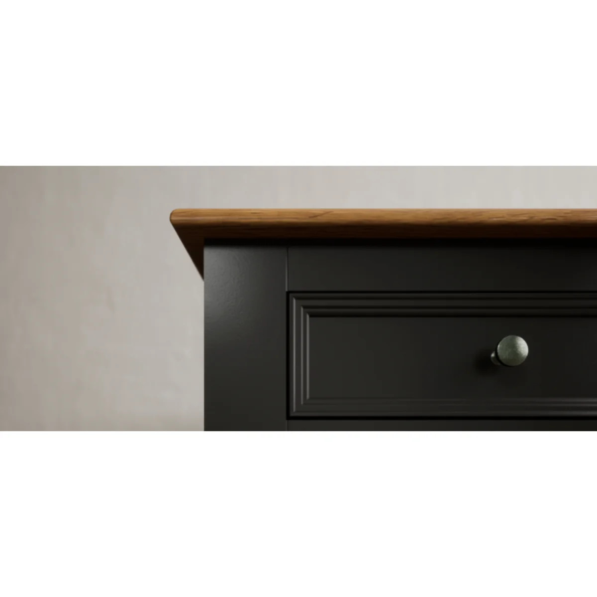 Charlton Oak and Black Painted Extra Large 6 Drawer Coffee Table – image 11