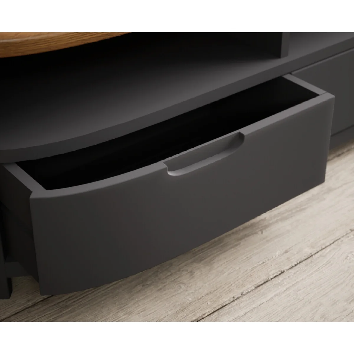 Bradwell Oak and Charcoal Painted 4 Drawer Coffee Table – image 7