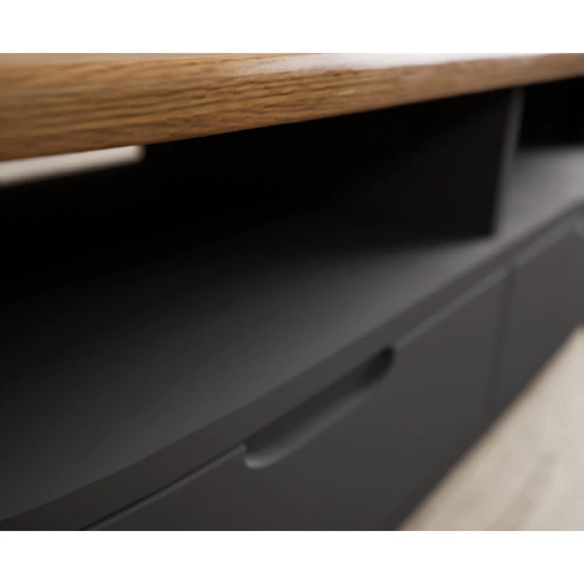 Bradwell Oak and Charcoal Painted 4 Drawer Coffee Table – image 8