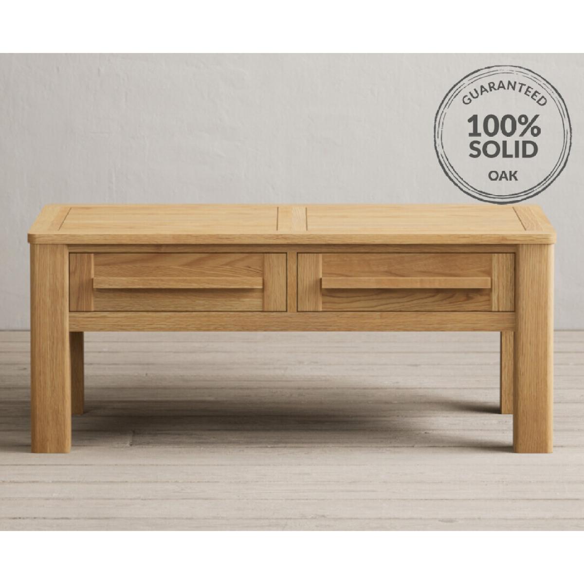 Eclipse Solid Oak Compact Coffee Table – image 2