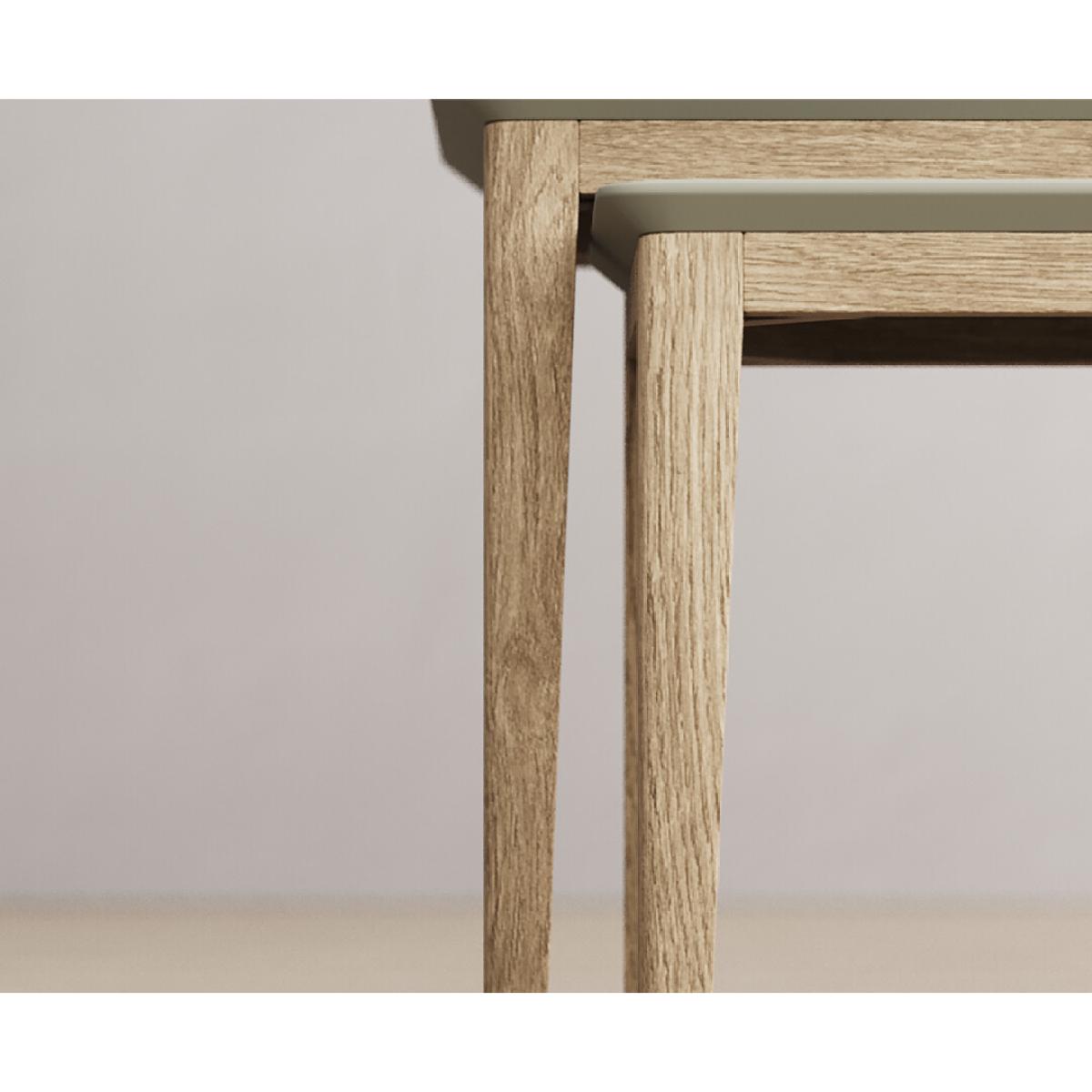 Ancona Oak and Soft Green Painted Nest Of Tables – image 4