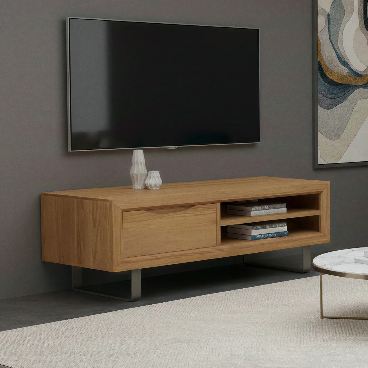 Parker Solid Oak Coffee Table – image 2