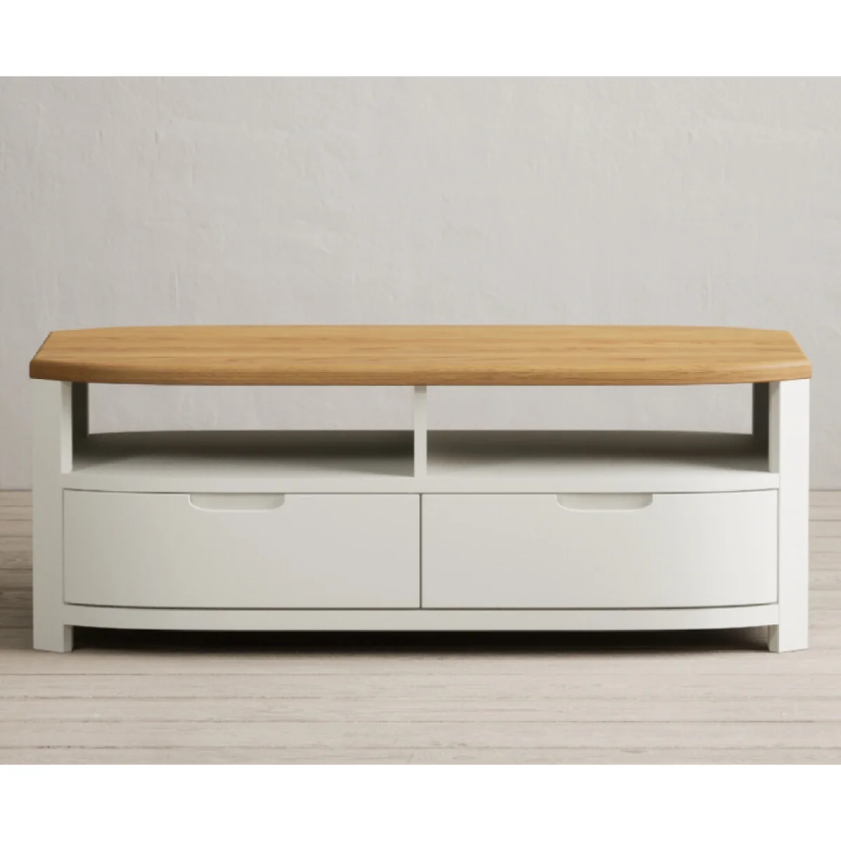 Bradwell Oak and Signal White Painted 4 Drawer Coffee Table – image 4