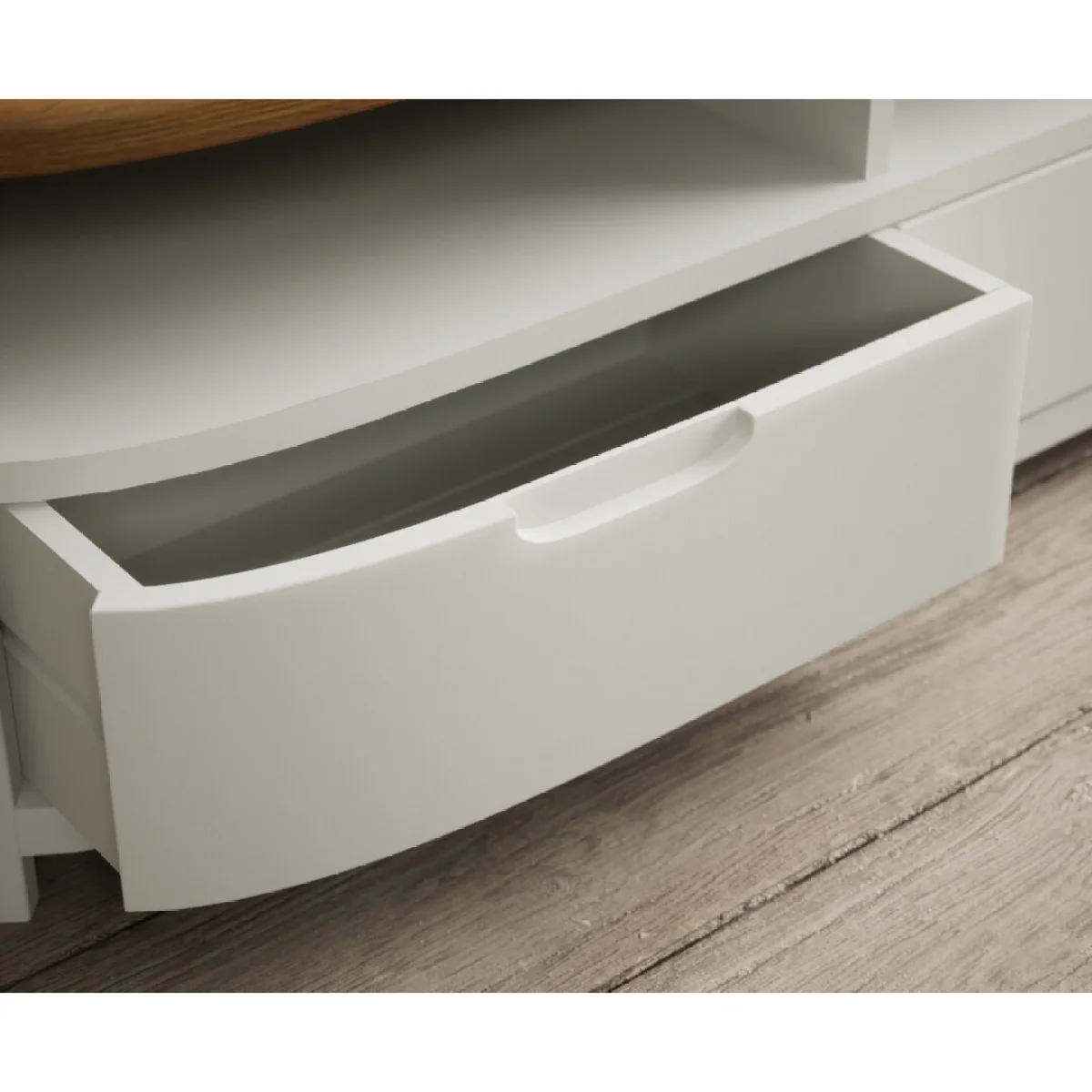 Bradwell Oak and Signal White Painted 4 Drawer Coffee Table – image 6