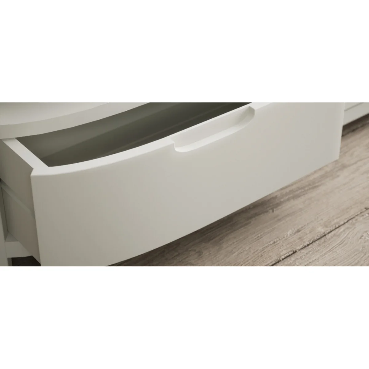 Bradwell Oak and Signal White Painted 4 Drawer Coffee Table – image 9