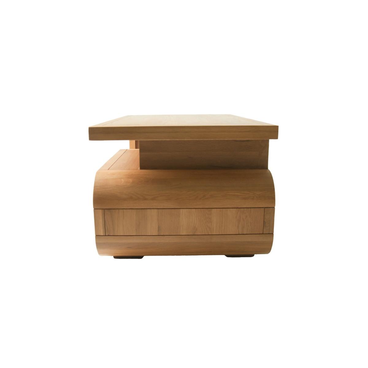 Modern Oak Living Coffee Table with Drawer – image 5