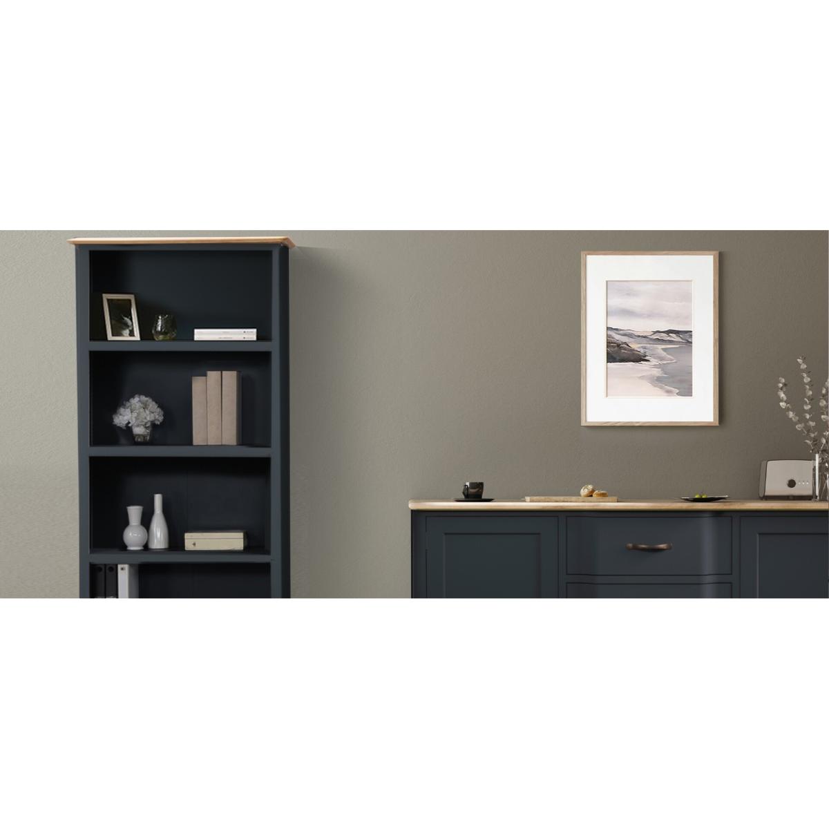 Delphine Oak and Blue Painted 2 Drawer Coffee Table – image 10