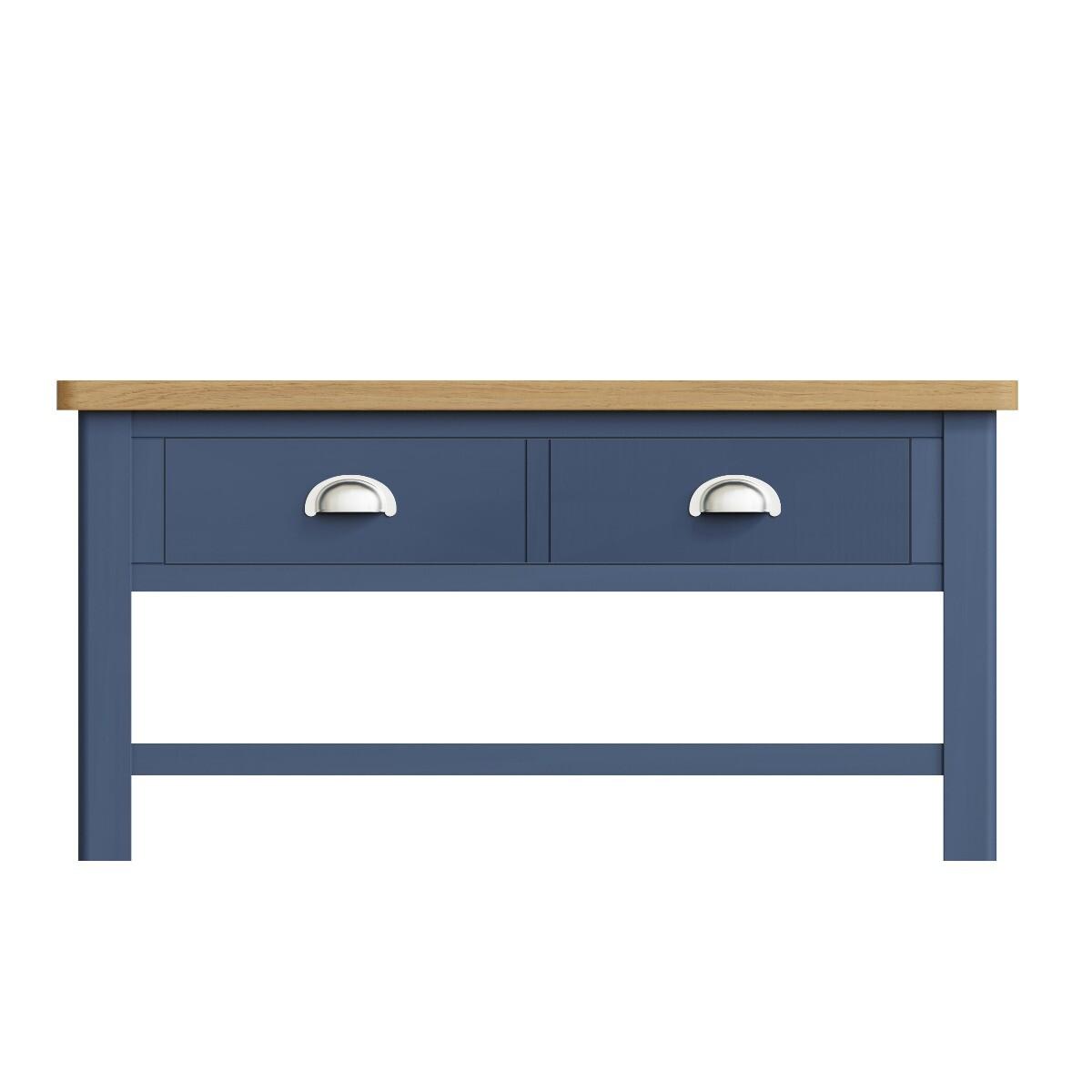 Cole Oak and Blue Large Coffee Table – image 3