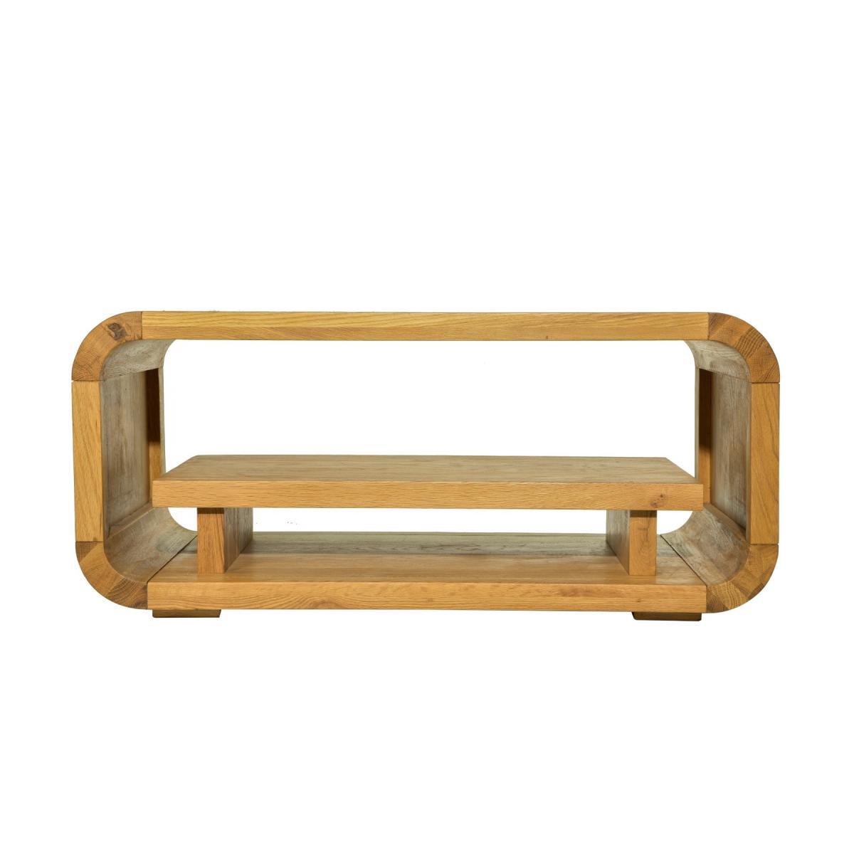 Modern Oak Living Coffee and TV Table – image 2
