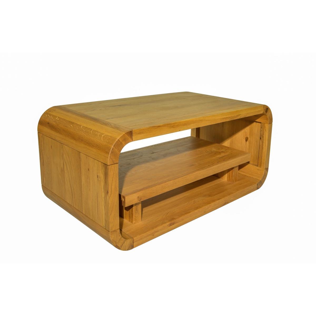 Modern Oak Living Coffee and TV Table – image 3