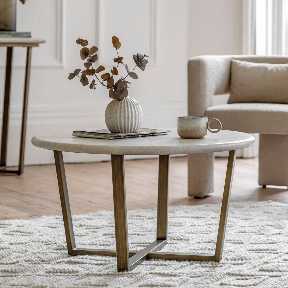 Gallery Interiors Dover Round Coffee Table – image 3