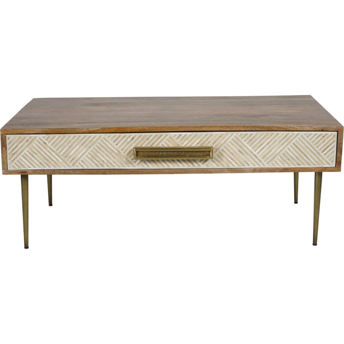 Libra Calm Neutral Collection - Linden Bone and Mango wood Coffee Table – image 3