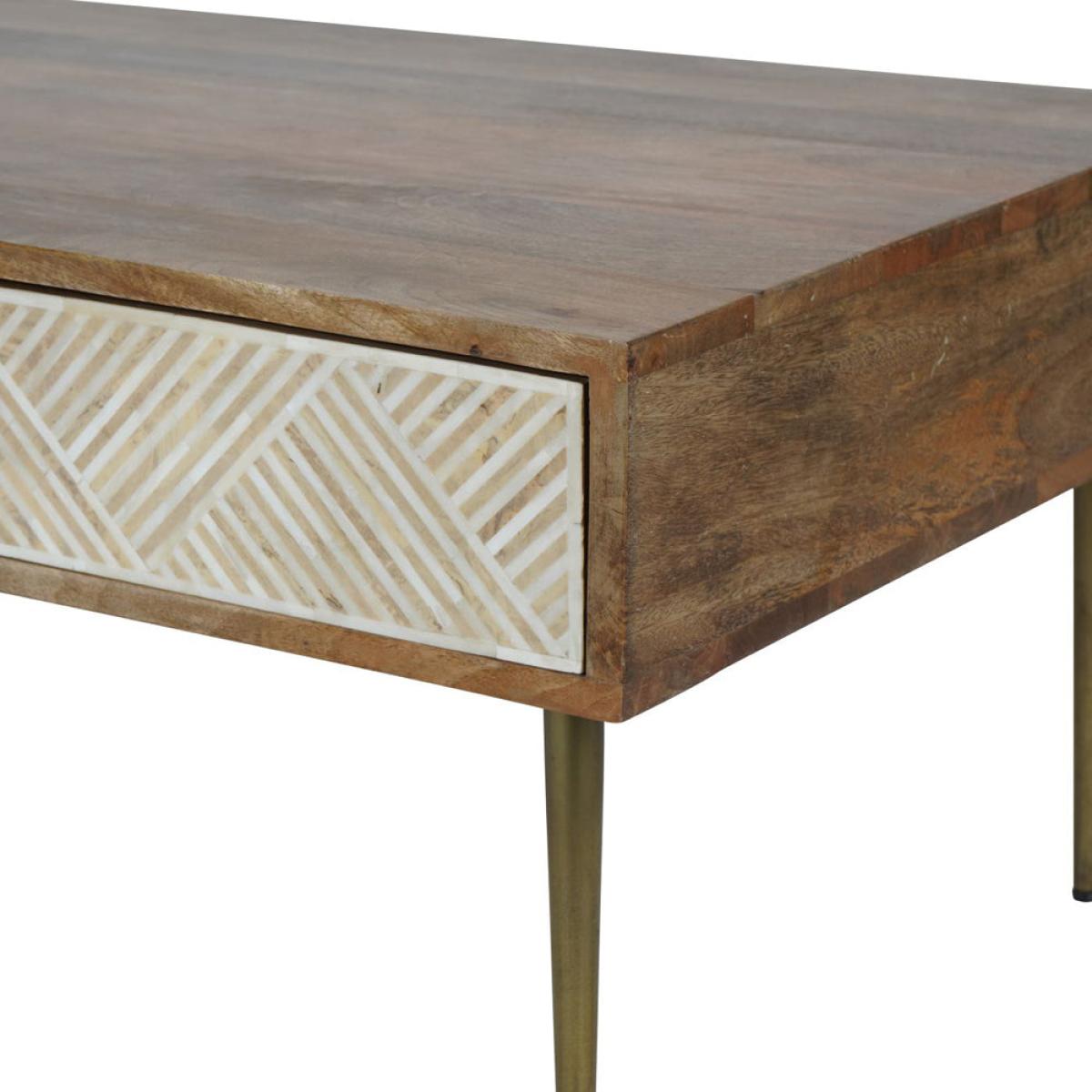 Libra Calm Neutral Collection - Linden Bone and Mango wood Coffee Table – image 5