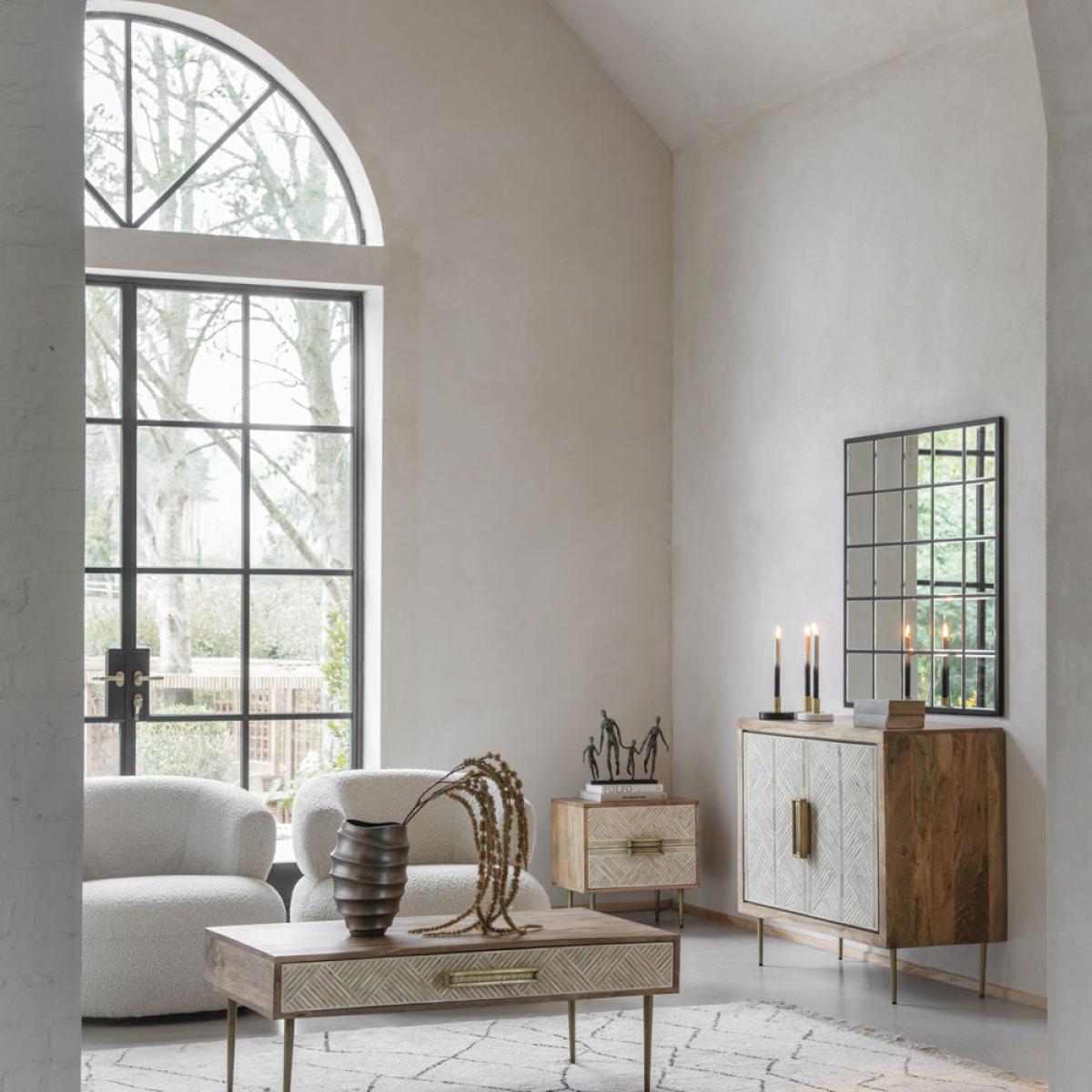 Libra Calm Neutral Collection - Linden Bone and Mango wood Coffee Table – image 6