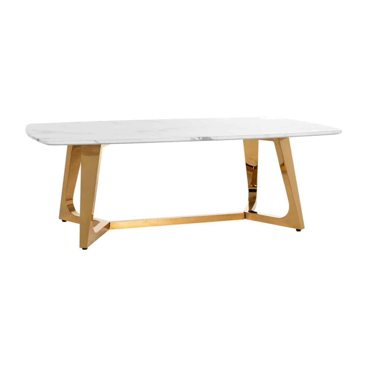 Richmond Dynasty Gold And White Coffee Table – image 1