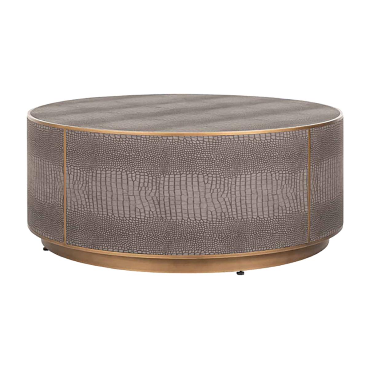 Richmond Classio Brushed Gold Round Coffee Table – image 1