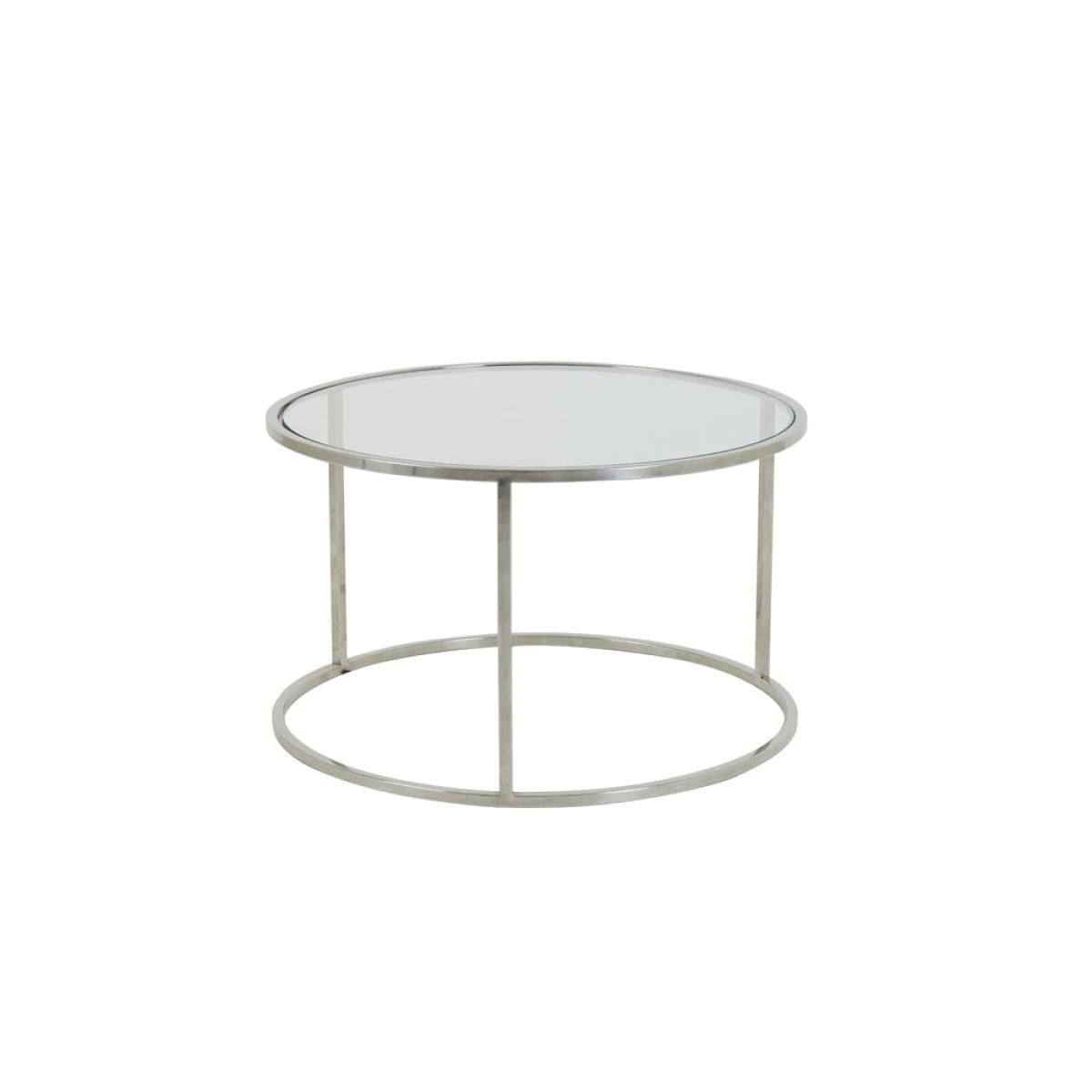 Light & Living Duarte Coffee Table Nickel And Glass Set of 2 – image 6