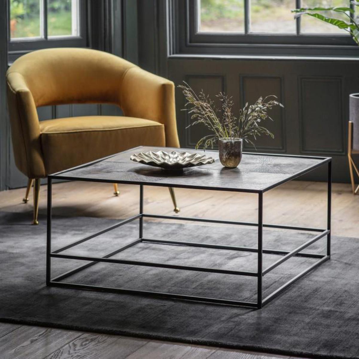 Gallery Direct Hadston Coffee Table Antique Gold | Outlet – image 1