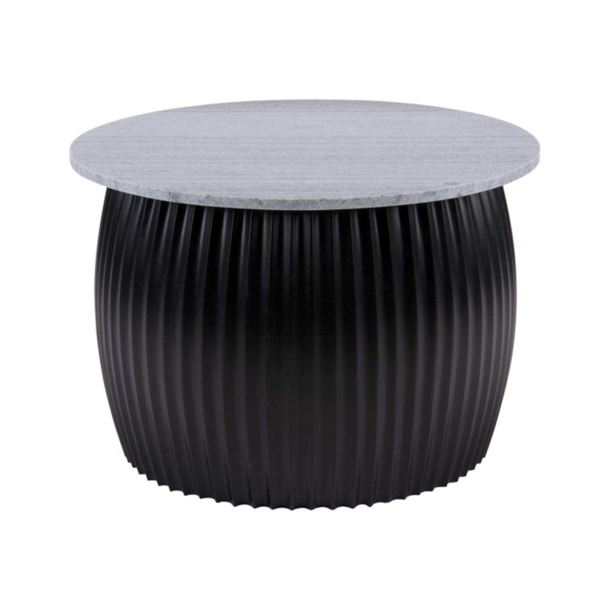 Leitmotiv Grey Marble Luscious Coffee Table with Black Frame – image 1