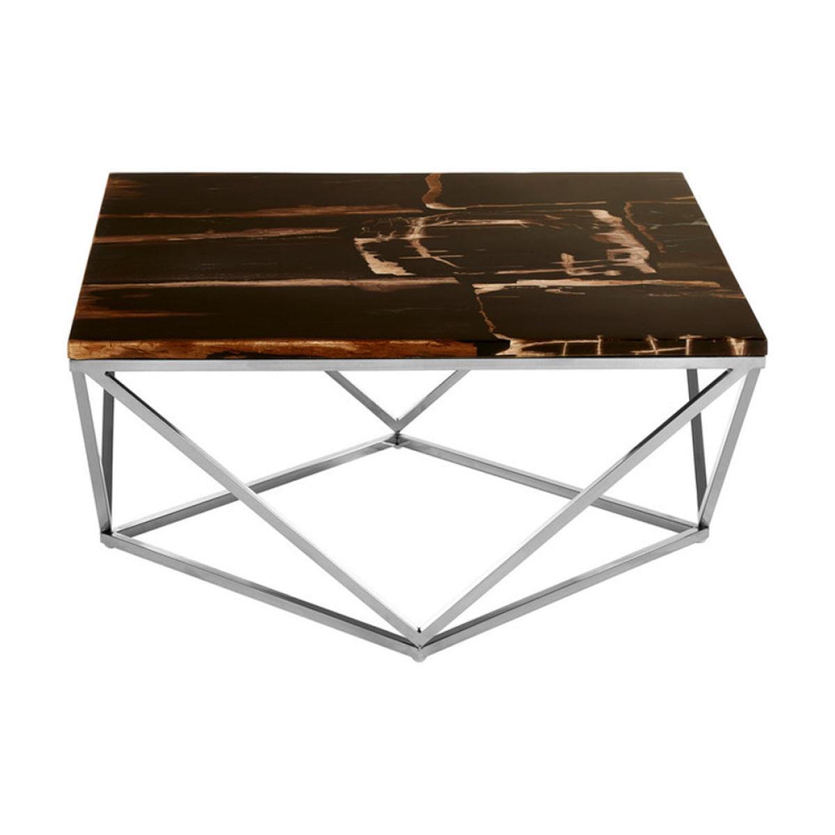 Olivia's Dark Petrified, Parallel Base Coffee Table – image 4