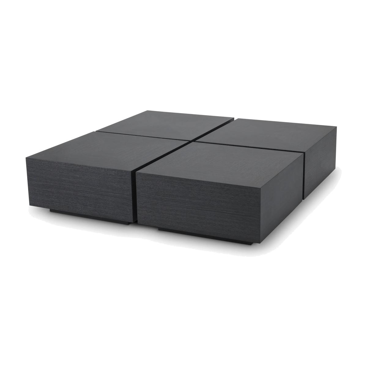 Eichholtz Puro Set of 4 Coffee Tables in Charcoal Grey Oak Ven – image 1