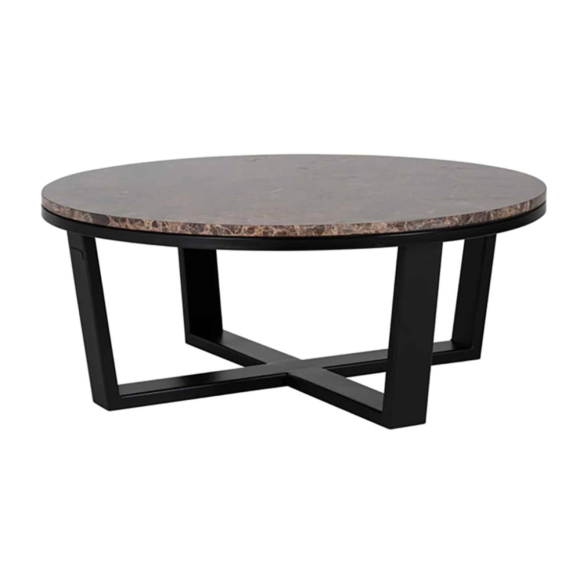 Richmond Dalton Brown Round Coffee Table – image 1