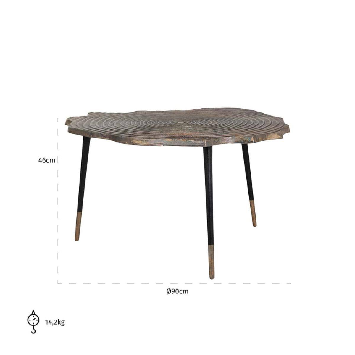 Richmond Sherman Gold And Black Coffee Table – image 3