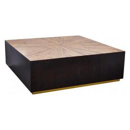 Olivia's Coffee Table Gabby Dark Brown Square – image 1