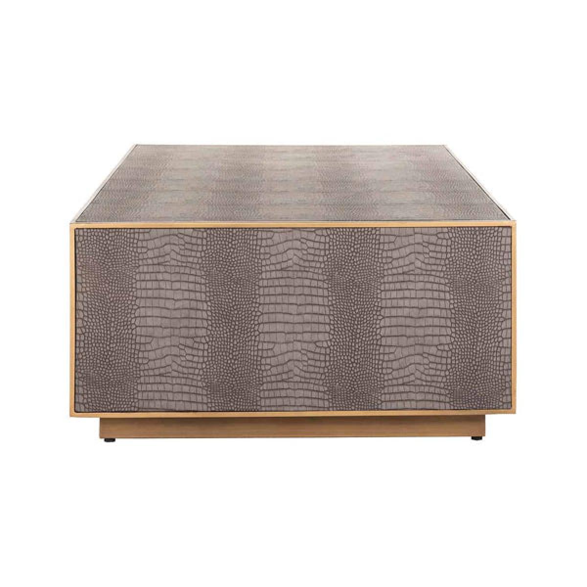 Richmond Classio Brushed Gold Rectangular Coffee Table – image 2