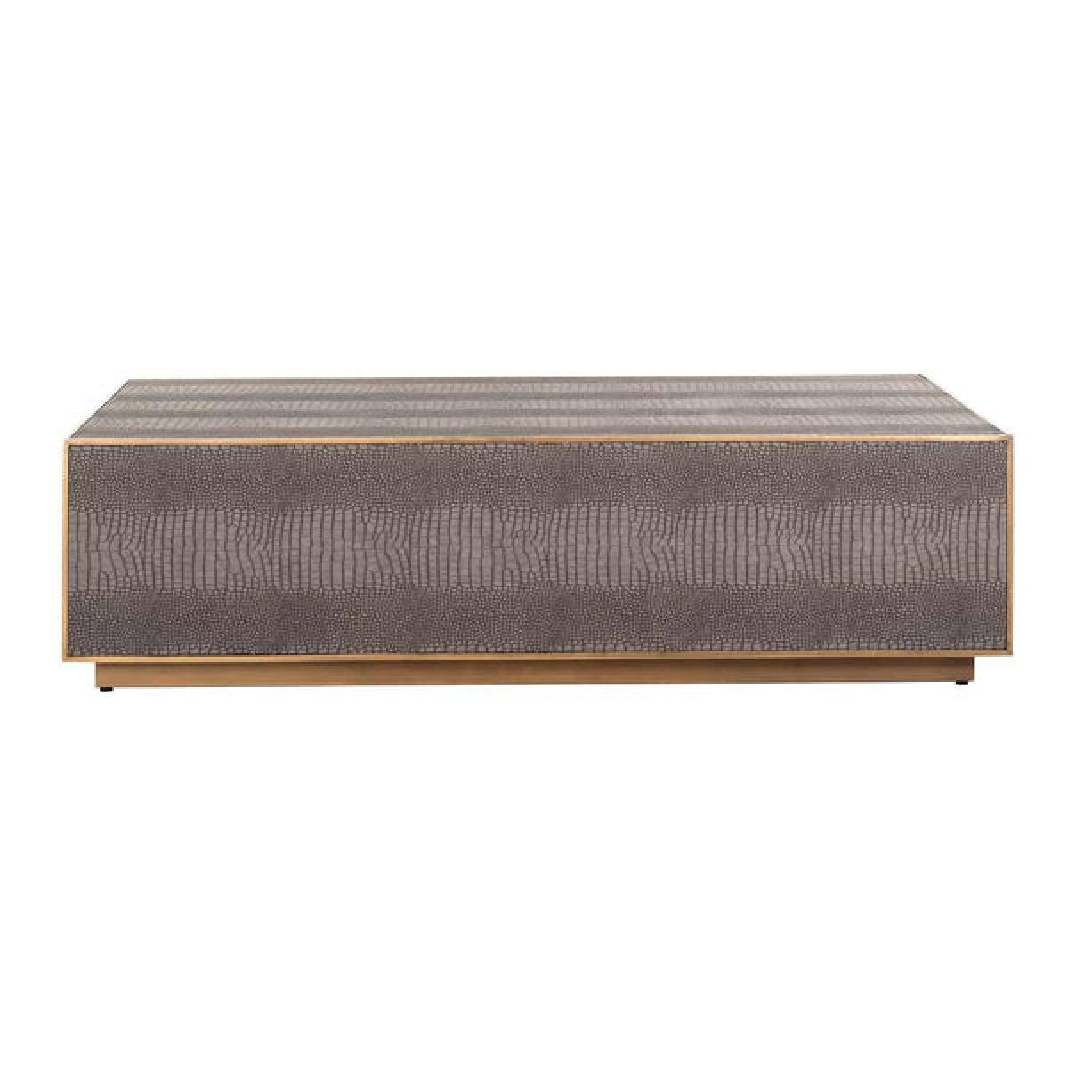 Richmond Classio Brushed Gold Rectangular Coffee Table – image 4