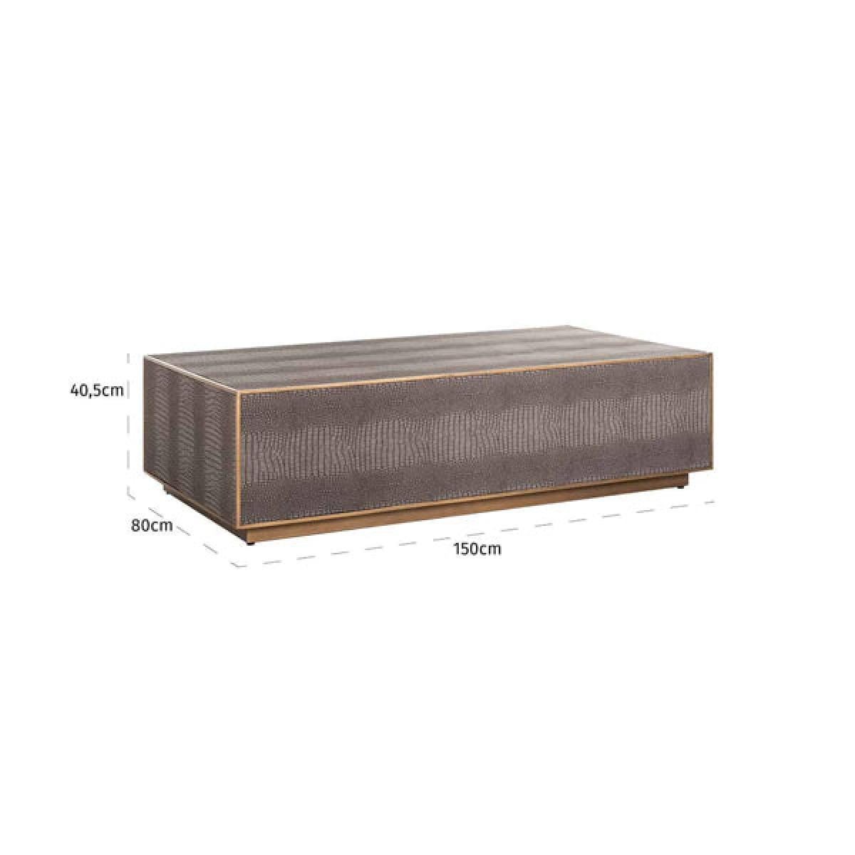 Richmond Classio Brushed Gold Rectangular Coffee Table – image 5