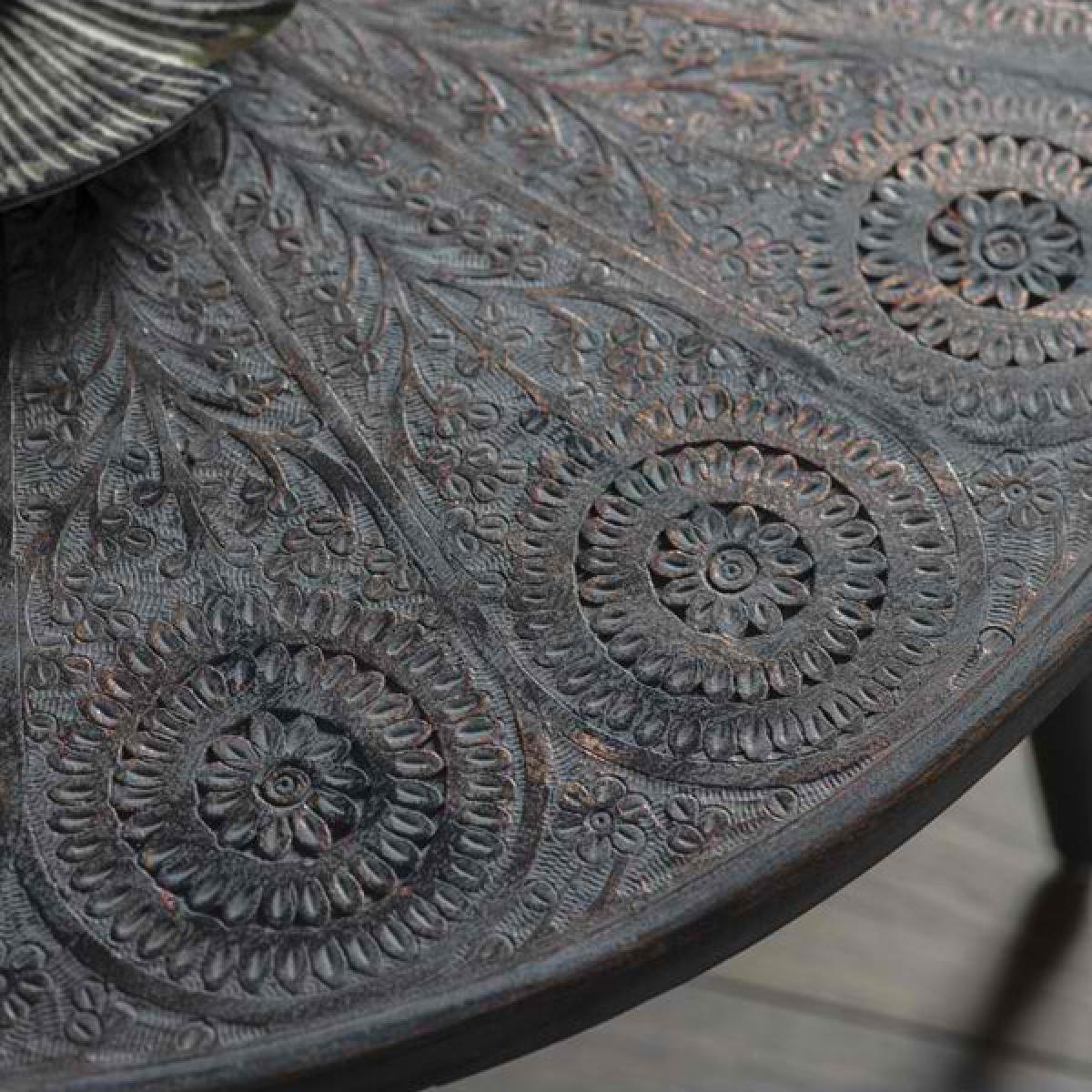 Gallery Interiors Agra Coffee Table in Grey Copper | Outlet – image 3
