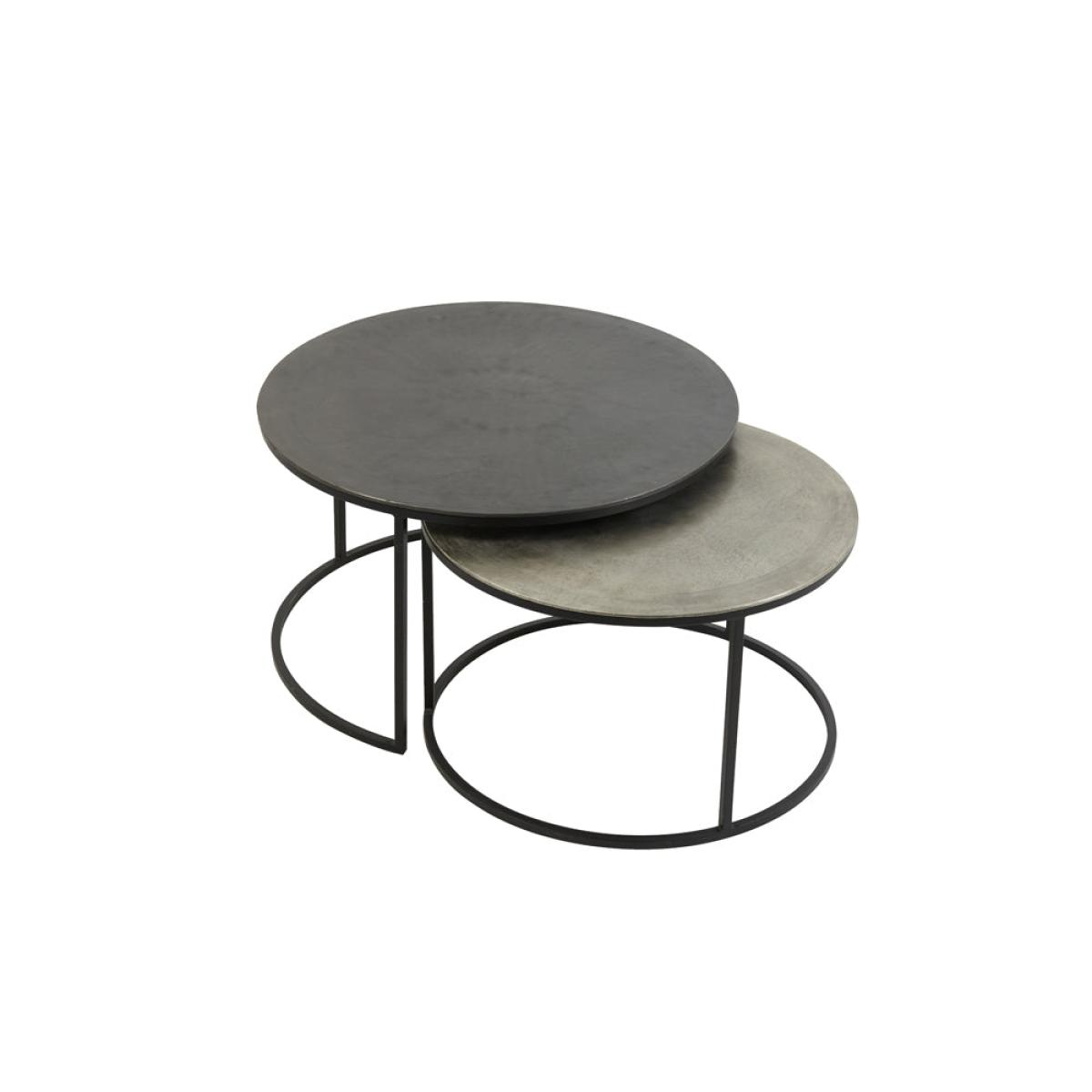 Light & Living Set of 2 Talca Coffee Table Antique Lead | Outlet – image 6