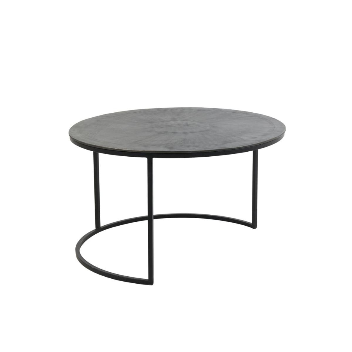Light & Living Set of 2 Talca Coffee Table Antique Lead | Outlet – image 8