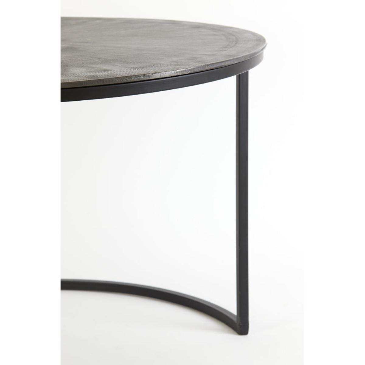 Light & Living Set of 2 Talca Coffee Table Antique Lead | Outlet – image 10