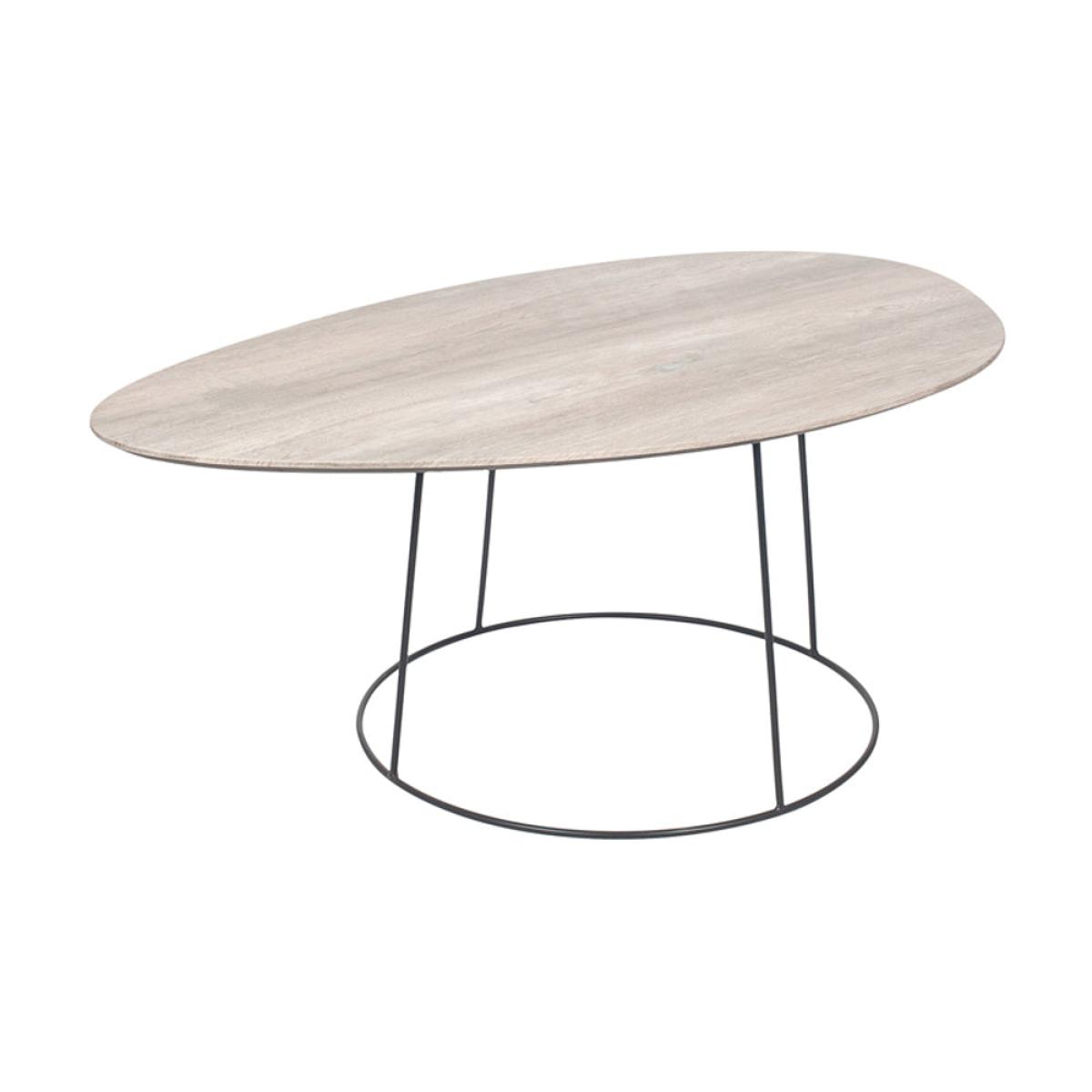 Olivia's KiKo Oak Veneer and Metal Leg Coffee Table in Monochrome – image 2