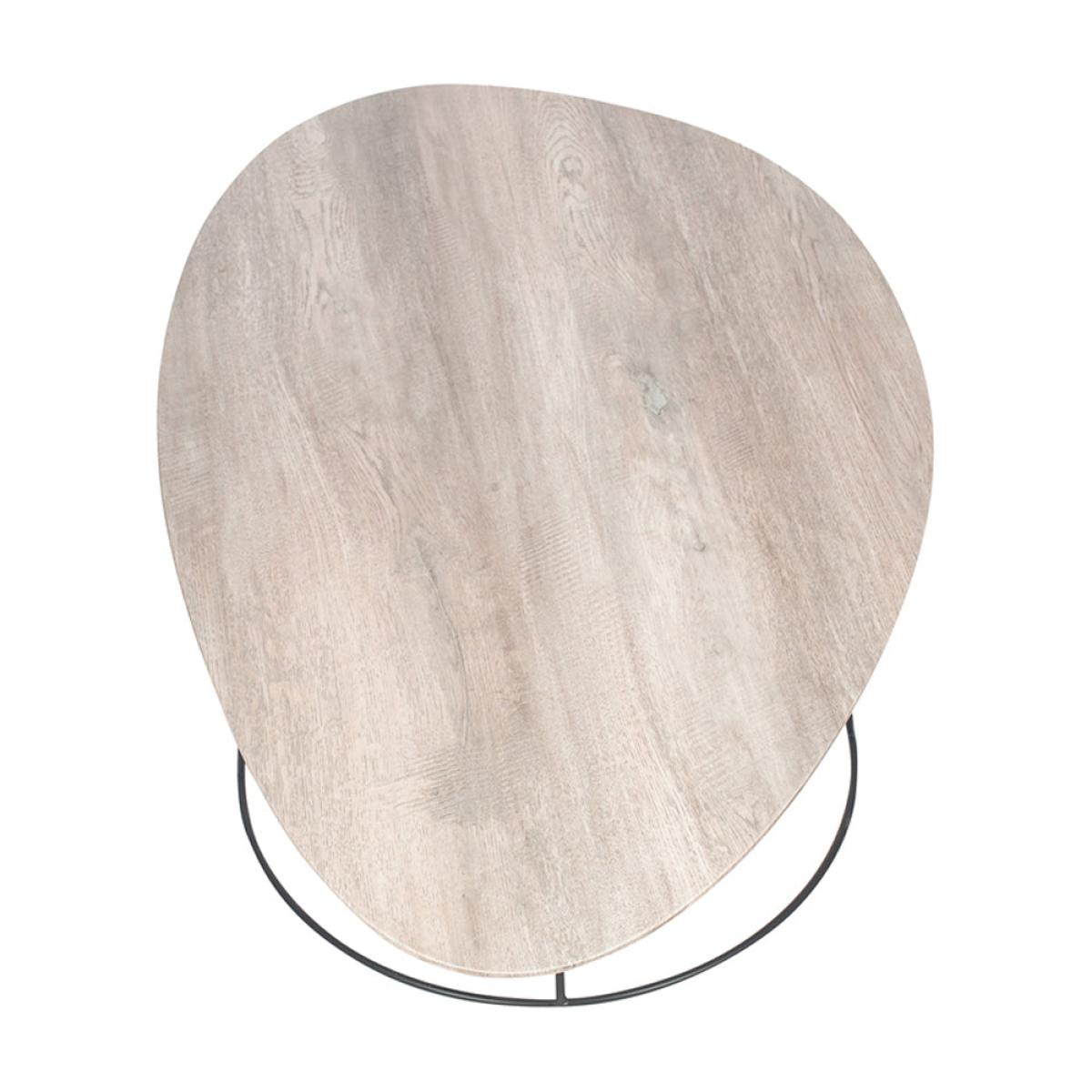 Olivia's KiKo Oak Veneer and Metal Leg Coffee Table in Monochrome – image 4