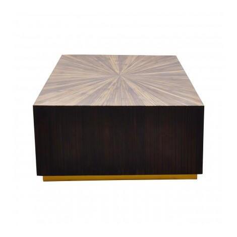 Olivia's Gabby Dark Brown Rectangle Coffee Table – image 3