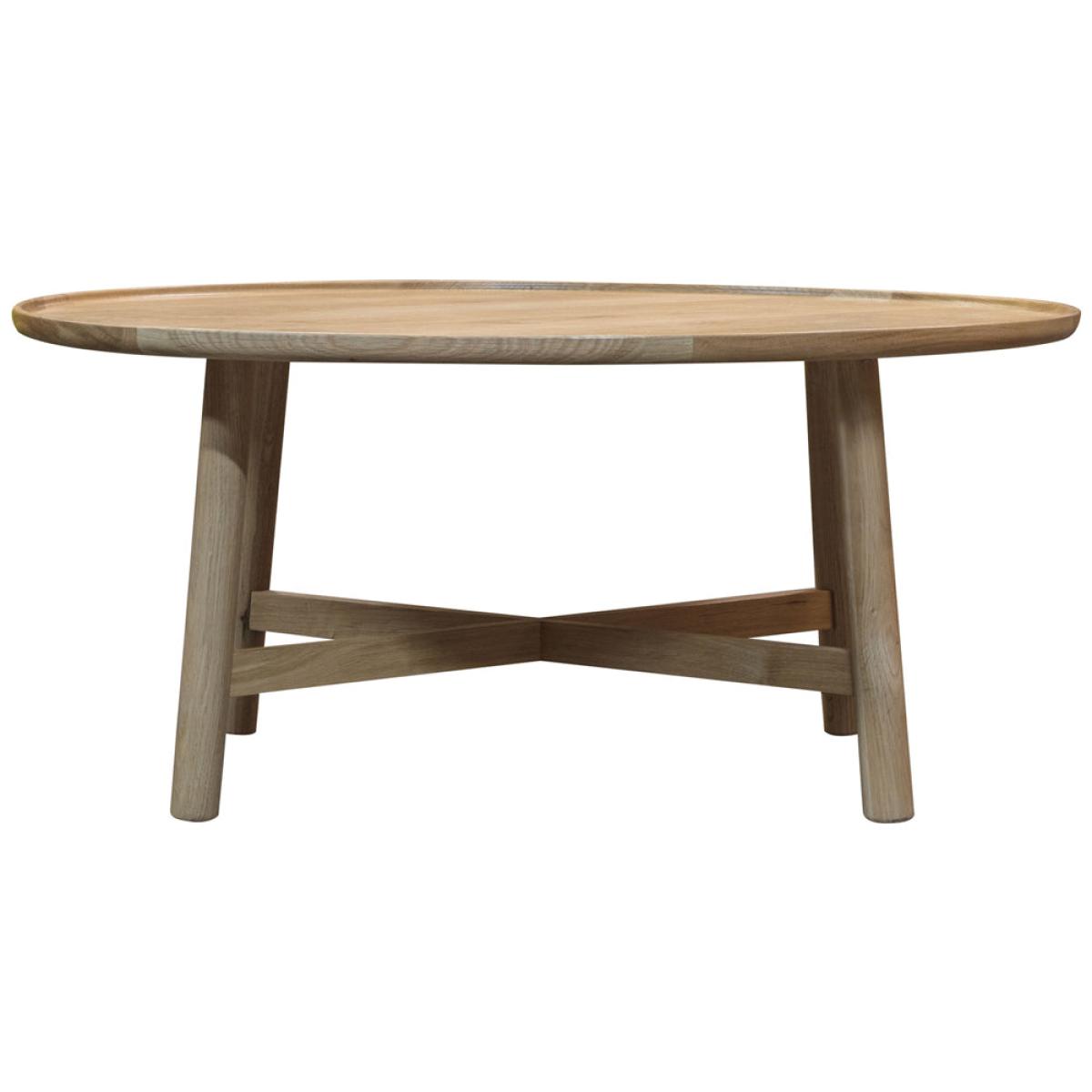 Gallery Interiors Kingham Coffee Table Round / Brown / Round – image 2