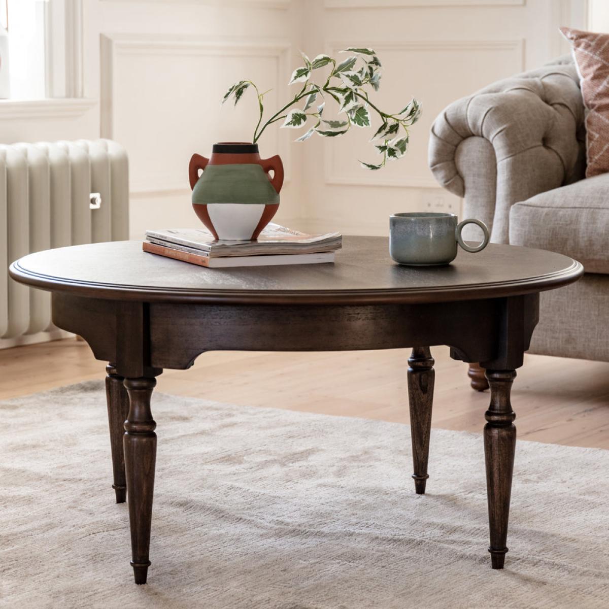 Gallery Interiors Melody Coffee Table in Dark Wood – image 4