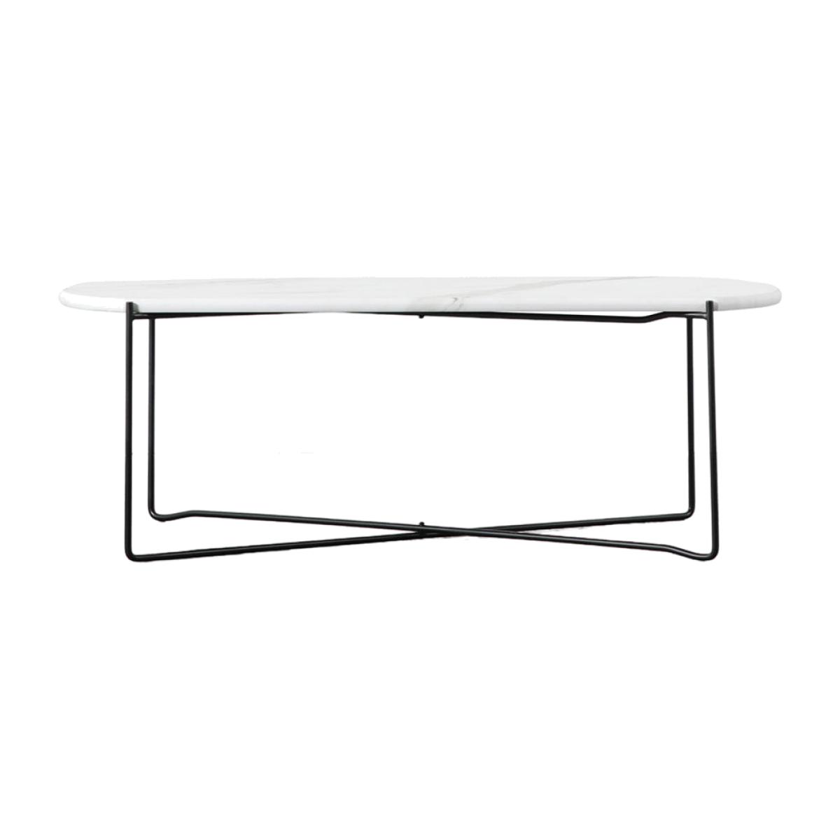 Gallery Interiors Linford Coffee Table in White Marble – image 1