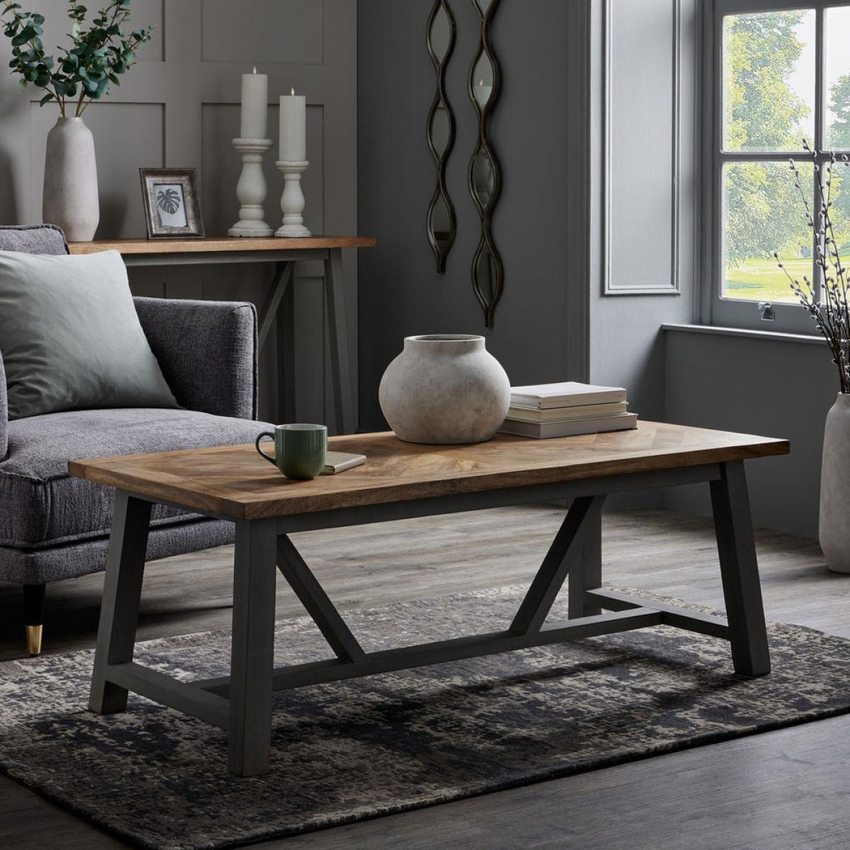 Hill Interiors Nordic Collection Coffee Table in Grey – image 5