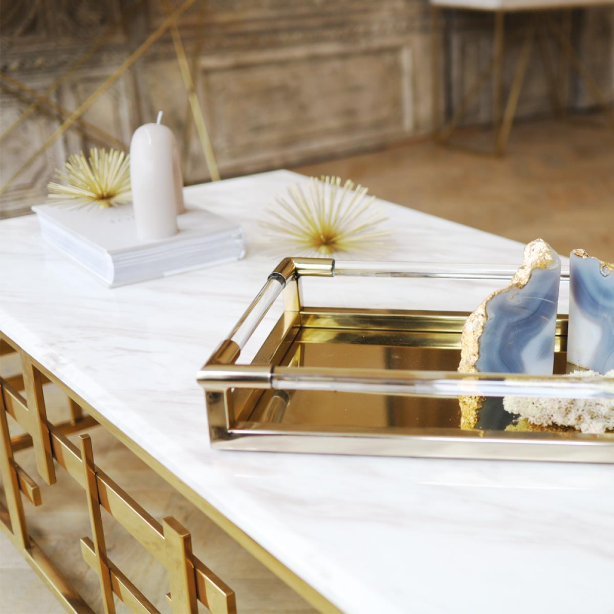 Olivia's April Gold Coffee Table – image 2